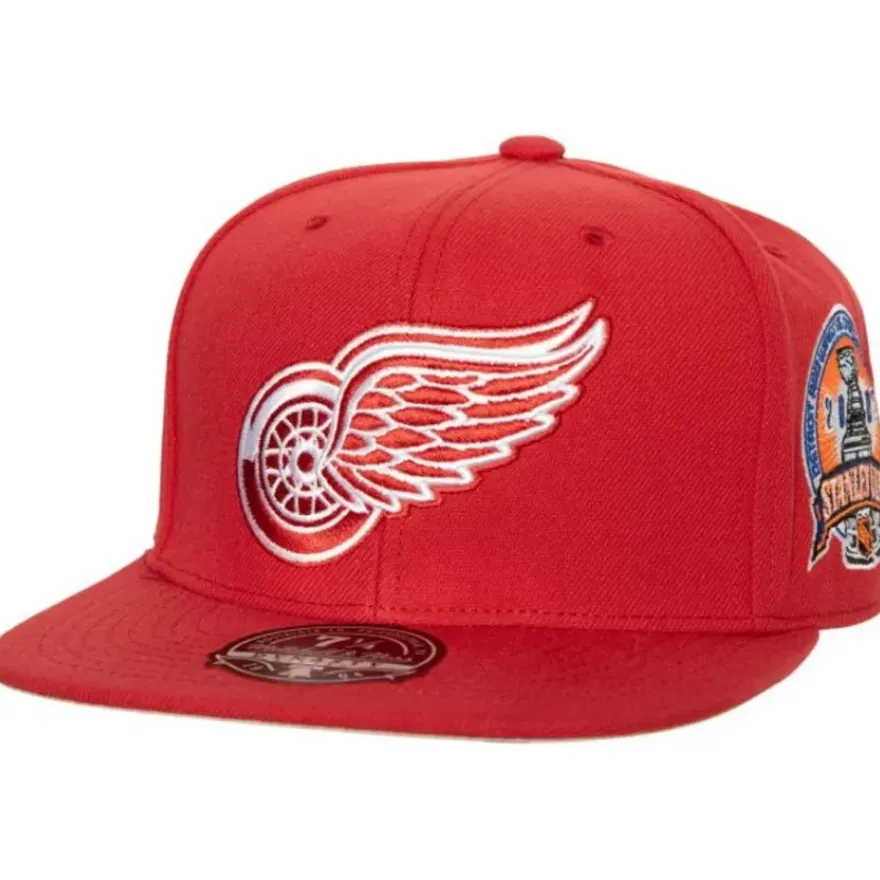 Mitchell & Ness Fitted-Side Patch Fitted Detroit Red Wings