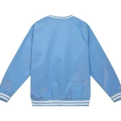 Mitchell & Ness Jackets & Outerwear-Sideline Pullover Satin Jacket University Of North Carolina