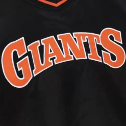 Mitchell & Ness Jackets & Outerwear-Sideline Pullover Satin Jacket San Francisco Giants