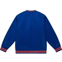 Mitchell & Ness Jackets & Outerwear-Sideline Pullover Satin Jacket New York Mets
