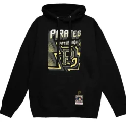 Mitchell & Ness Hoodies & Sweatshirts-Sidewalk Sketch Hoodie Pittsburgh Pirates