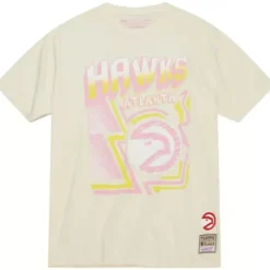 Mitchell & Ness T-Shirts & Tops-Sidewalk Sketch Ss Tee Hwc Atlanta Hawks