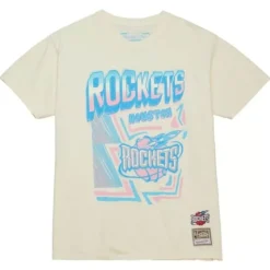 Mitchell & Ness T-Shirts & Tops-Sidewalk Sketch Ss Tee Hwc Houston Rockets