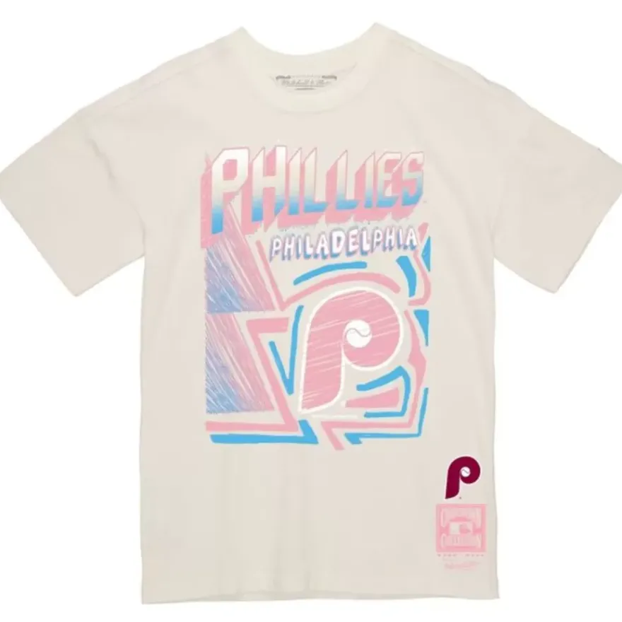 Mitchell & Ness T-Shirts & Tops-Sidewalk Sketch Tee Philadelphia Phillies