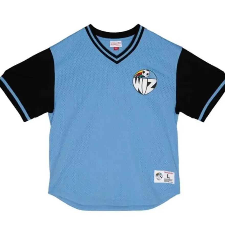 Mitchell & Ness T-Shirts & Tops-Since 96 2.0 Mesh Pullover V-Neck Kansas City Wiz