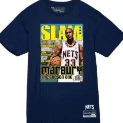 Mitchell & Ness T-Shirts & Tops-Slam Cover New Jersey Nets Stephon Marbury