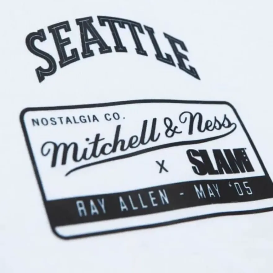 Mitchell & Ness T-Shirts & Tops-Slam Cover Seattle Supersonics Ray Allen