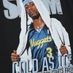 Mitchell & Ness T-Shirts & Tops-Slam Cover Tank Denver Nuggets Allen Iverson