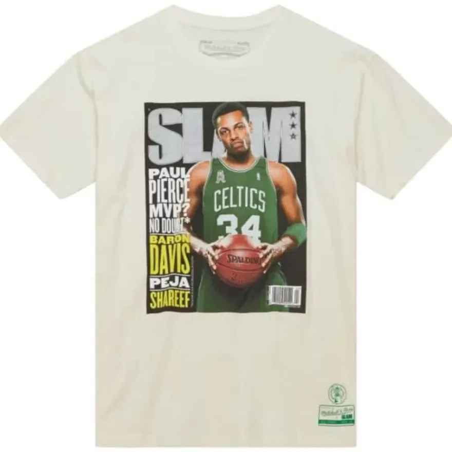 Mitchell & Ness T-Shirts & Tops-Slam Cover Tee Boston Celtics Paul Pierce