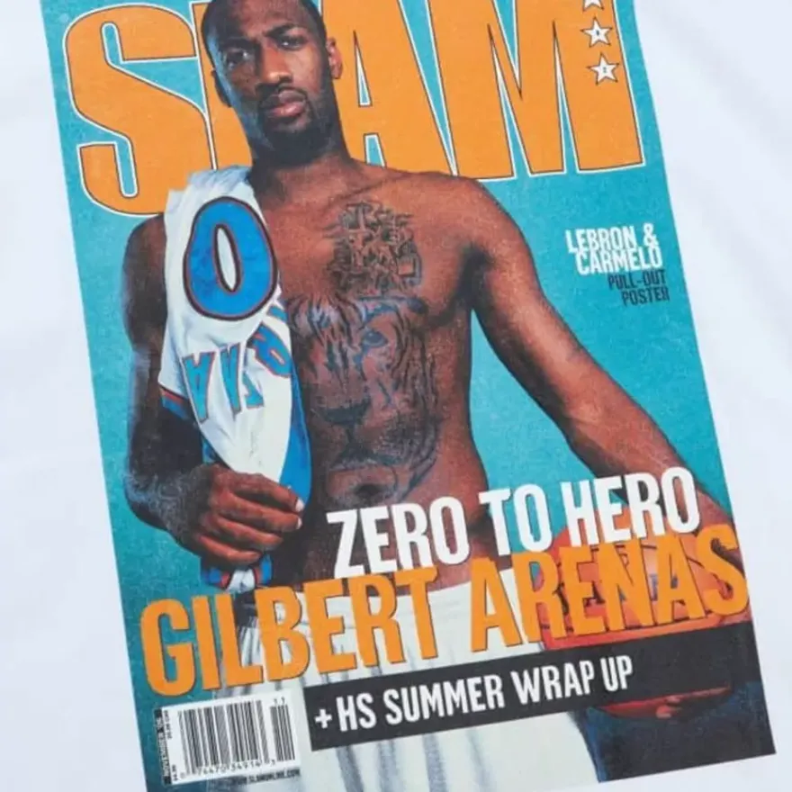 Mitchell & Ness T-Shirts & Tops-Slam Cover Washington Wizards Gilbert Arenas