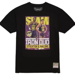 Mitchell & Ness T-Shirts & Tops-Slam Iron Duo Tee Utah Jazz