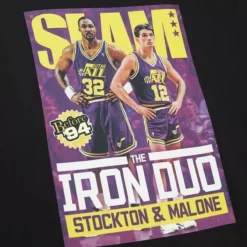 Mitchell & Ness T-Shirts & Tops-Slam Iron Duo Tee Utah Jazz