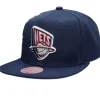Mitchell & Ness Snapback-Slam Side Cropped Snapback Hwc New Jersey Nets Kenyon Martin