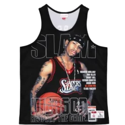 Mitchell & Ness T-Shirts & Tops-Slam Sublimated Tank Philadelphia 76Ers Allen Iverson