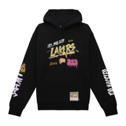 Mitchell & Ness Hoodies & Sweatshirts-Slap Sticker Hoodie Los Angeles Lakers