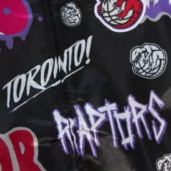 Mitchell & Ness Jackets & Outerwear-Slap Sticker Reversible Jacket Toronto Raptors
