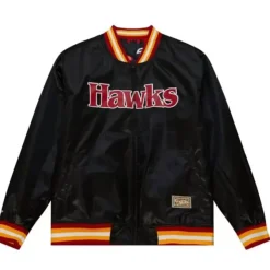 Mitchell & Ness Jackets & Outerwear-Slap Sticker Reversible Jacket Atlanta Hawks