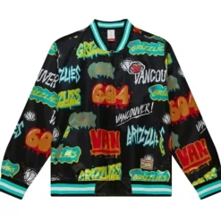 Mitchell & Ness Jackets & Outerwear-Slap Sticker Reversible Jacket Vancouver Grizzlies