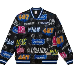 Mitchell & Ness Jackets & Outerwear-Slap Sticker Reversible Jacket Orlando Magic