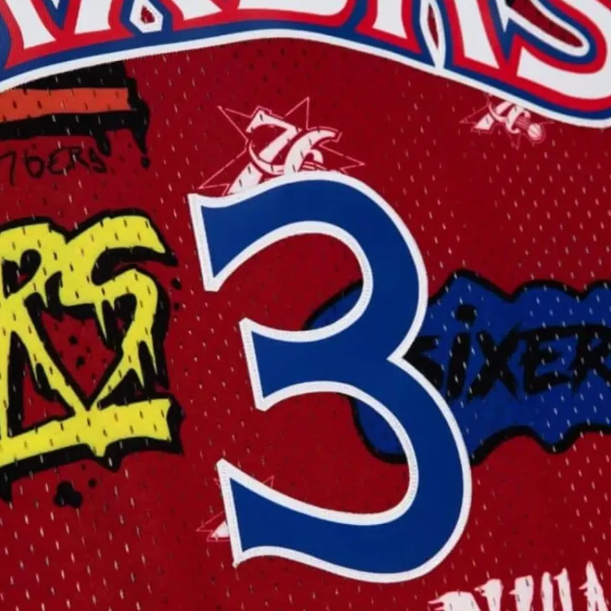 Mitchell & Ness Nba Swingman-Slap Sticker Swingman Allen Iverson Philadelphia 76Ers 1996-97 Jersey