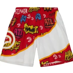Mitchell & Ness Shorts-Slap Sticker Swingman Atlanta Hawks 1986-87 Shorts