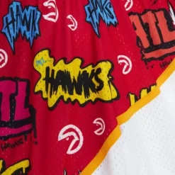 Mitchell & Ness Shorts-Slap Sticker Swingman Atlanta Hawks 1986-87 Shorts