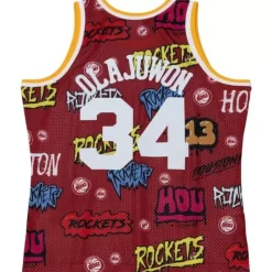 Mitchell & Ness Nba Swingman-Slap Sticker Swingman Hakeem Olajuwon Houston Rockets 1993-94 Jersey