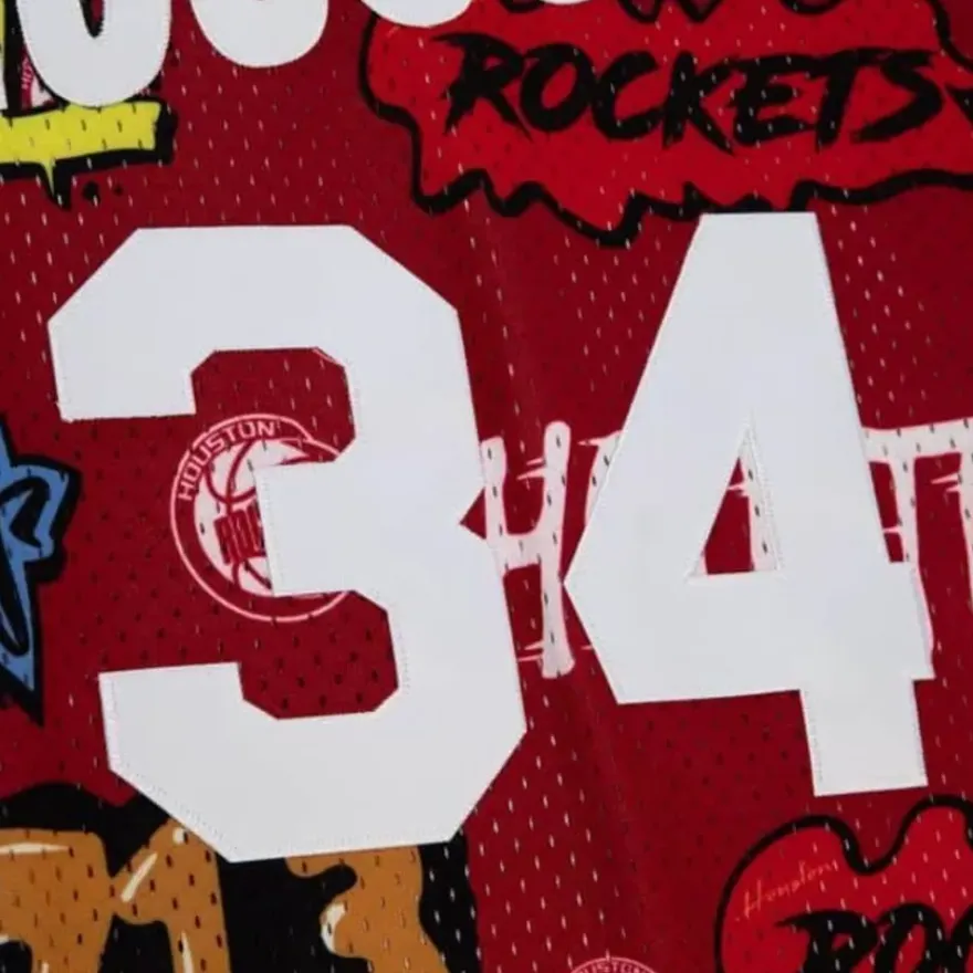 Mitchell & Ness Nba Swingman-Slap Sticker Swingman Hakeem Olajuwon Houston Rockets 1993-94 Jersey