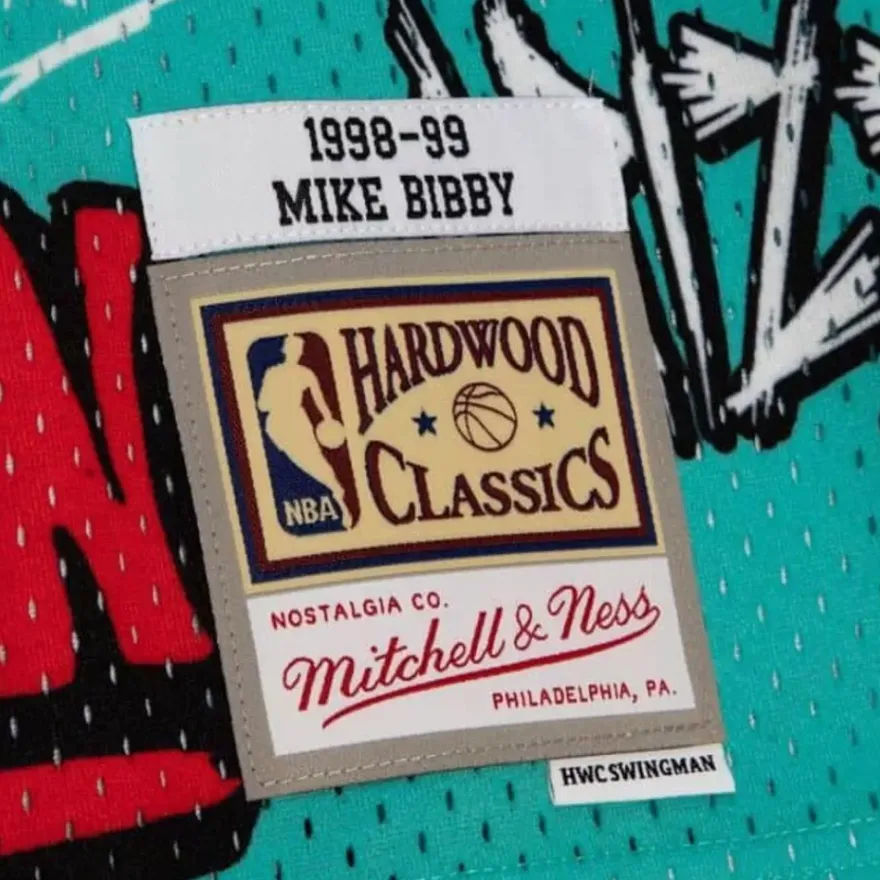 Mitchell & Ness Nba Swingman-Slap Sticker Swingman Mike Bibby Vancouver Grizzlies 1998-99 Jersey