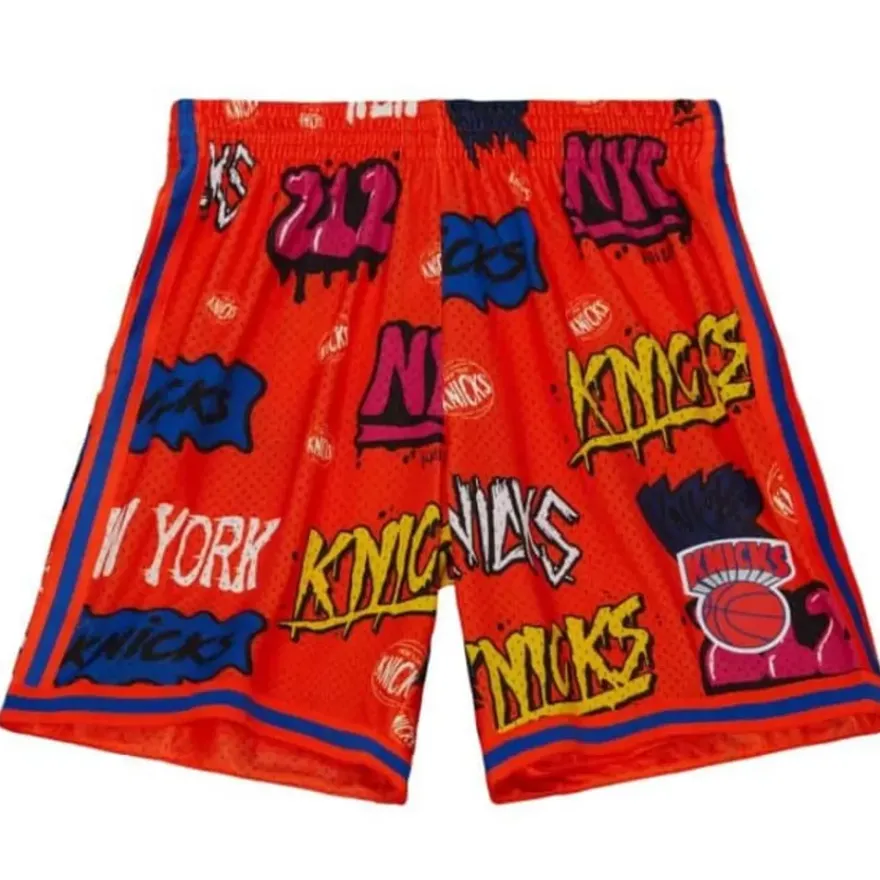 Mitchell & Ness Shorts-Slap Sticker Swingman New York Knicks 1991-92 Shorts