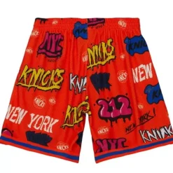 Mitchell & Ness Shorts-Slap Sticker Swingman New York Knicks 1991-92 Shorts