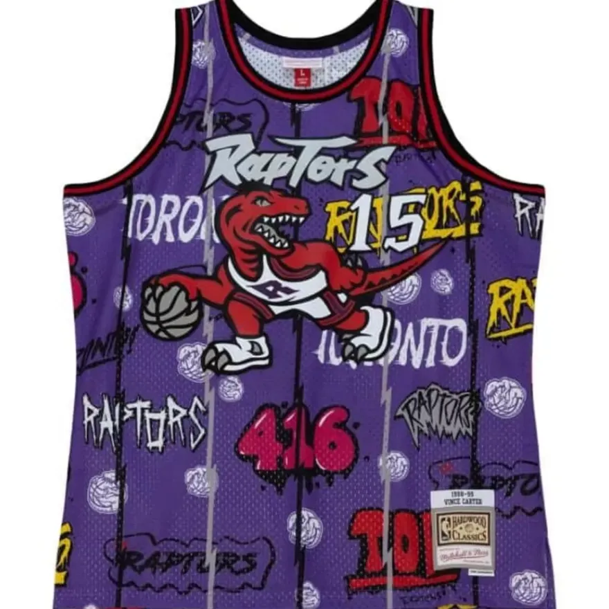 Mitchell & Ness Nba Swingman-Slap Sticker Swingman Vince Carter Toronto Raptors 1998-99 Jersey