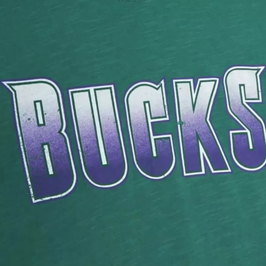 Mitchell & Ness T-Shirts & Tops-Slub S/S Tee Milwaukee Bucks