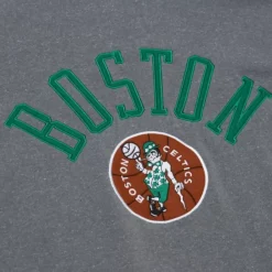 Mitchell & Ness Hoodies & Sweatshirts-Snow Washed Fleece Crew Boston Celtics