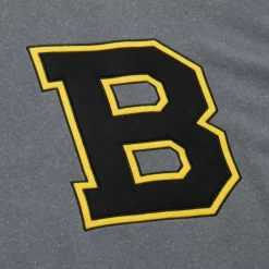 Mitchell & Ness Hoodies & Sweatshirts-Snow Washed Fleece Crew Boston Bruins