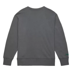 Mitchell & Ness Hoodies & Sweatshirts-Snow Washed Fleece Crew Current Logo Minnesota Wild