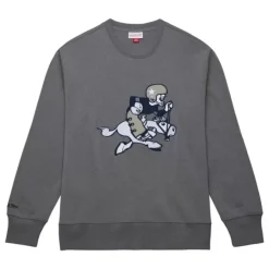 Mitchell & Ness Hoodies & Sweatshirts-Snow Washed Fleece Crew Dallas Cowboys