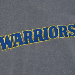 Mitchell & Ness Hoodies & Sweatshirts-Snow Washed Fleece Crew Golden State Warriors
