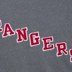 Mitchell & Ness Hoodies & Sweatshirts-Snow Washed Fleece Crew New York Rangers