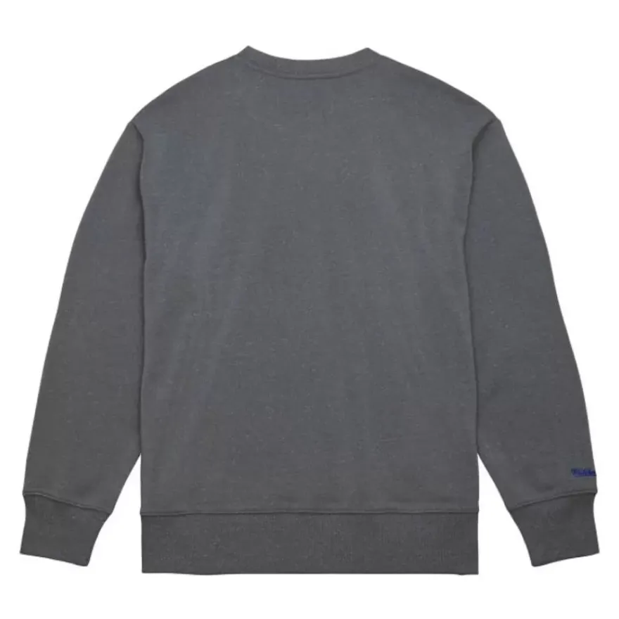 Mitchell & Ness Hoodies & Sweatshirts-Snow Washed Fleece Crew Washington Capitals