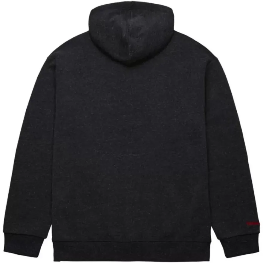 Mitchell & Ness Hoodies & Sweatshirts-Snow Washed Fleece Hoodie Miami Heat