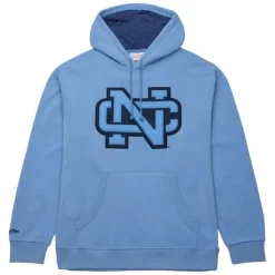 Mitchell & Ness Hoodies & Sweatshirts-Snow Washed Fleece Hoodie University Of North Carolina