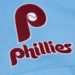 Mitchell & Ness Hoodies & Sweatshirts-Snow Washed Fleece Hoodie Philadelphia Phillies