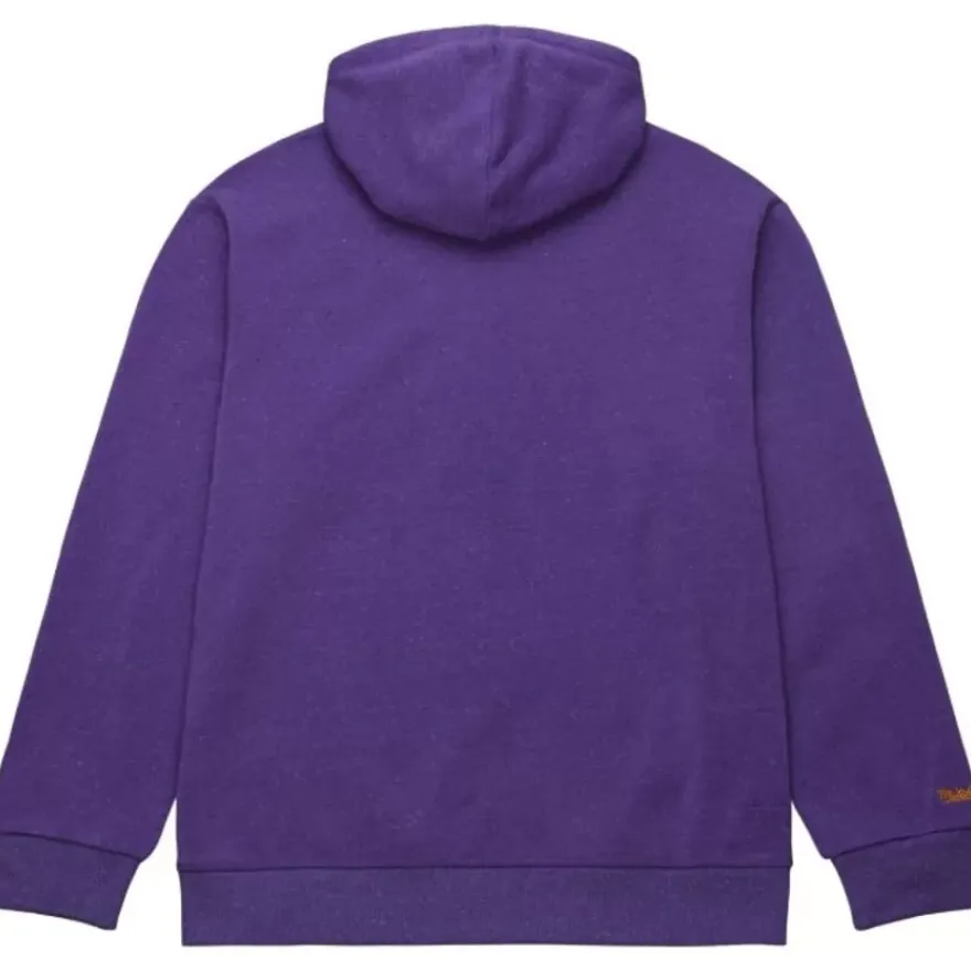 Mitchell & Ness Hoodies & Sweatshirts-Snow Washed Fleece Hoodie Vintage Logo New Orleans Jazz