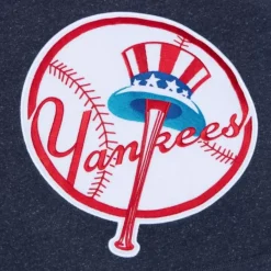 Mitchell & Ness Hoodies & Sweatshirts-Snow Washed Fleece Hoodie New York Yankees
