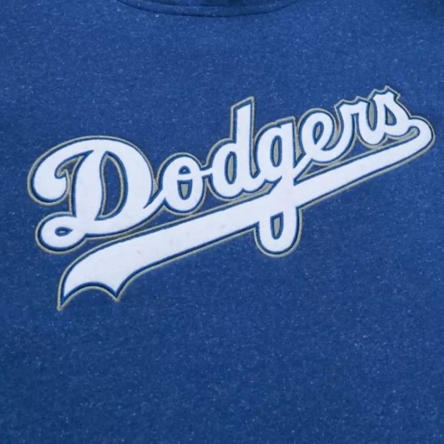 Mitchell & Ness Hoodies & Sweatshirts-Snow Washed Fleece Hoodie Los Angeles Dodgers