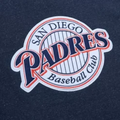 Mitchell & Ness Hoodies & Sweatshirts-Snow Washed Fleece Hoodie San Diego Padres