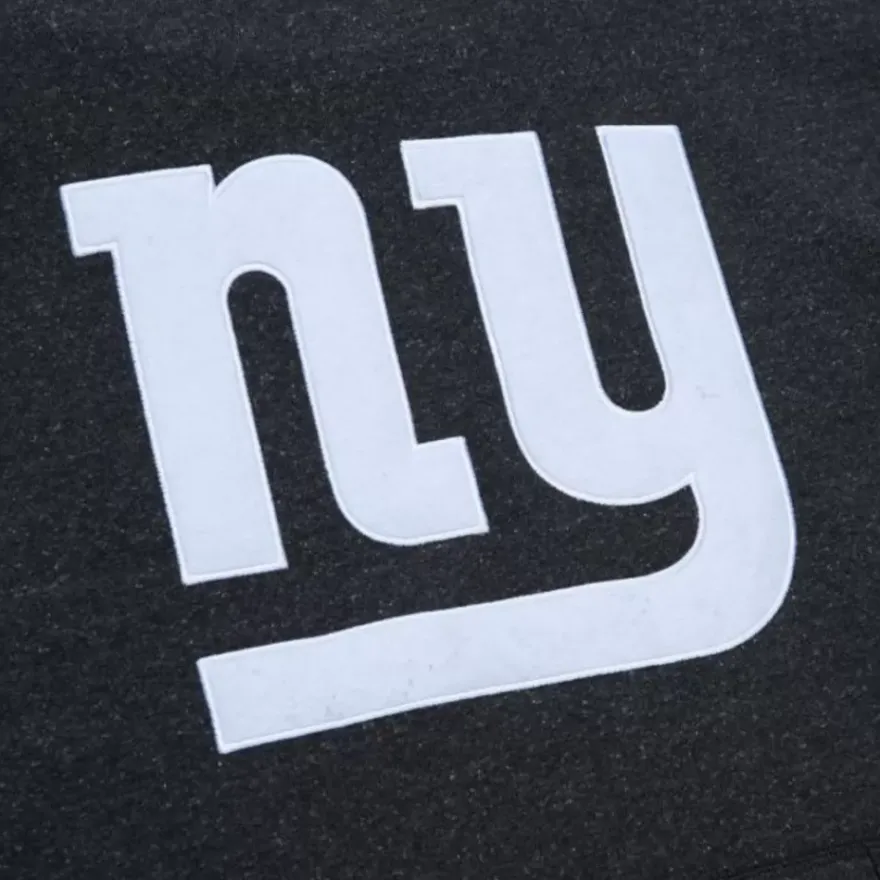 Mitchell & Ness Hoodies & Sweatshirts-Snow Washed Fleece Hoodie Vintage Logo New York Giants
