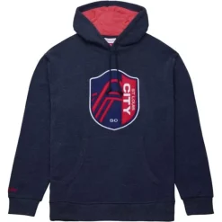 Mitchell & Ness Hoodies & Sweatshirts-Snow Washed Fleece Hoodie Current Logo St. Louis City Sc