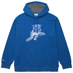 Mitchell & Ness Hoodies & Sweatshirts-Snow Washed Fleece Hoodie University Of Kentucky